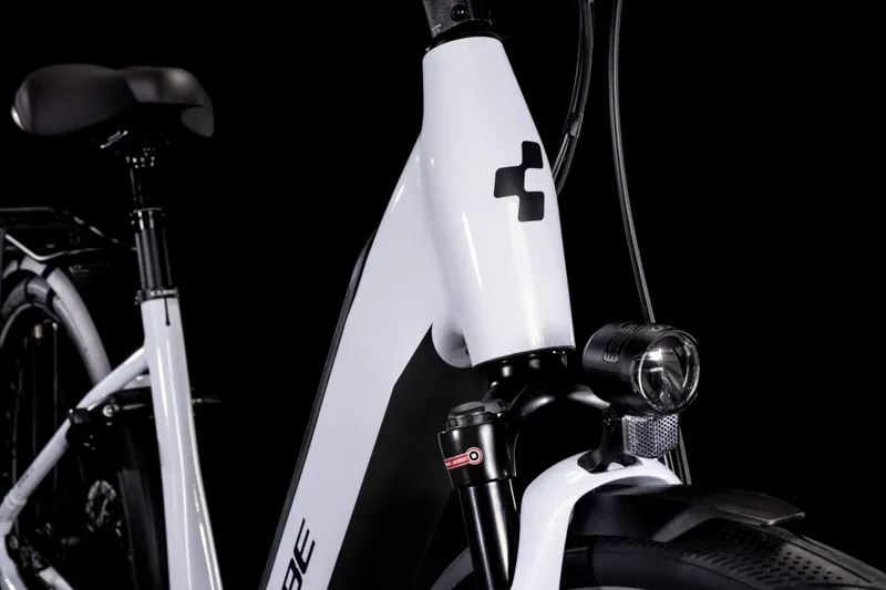 Cube Supreme Hybrid EXC 625 Low Step Through Hybrid Electric Bike in Flashwhite/Black  -4